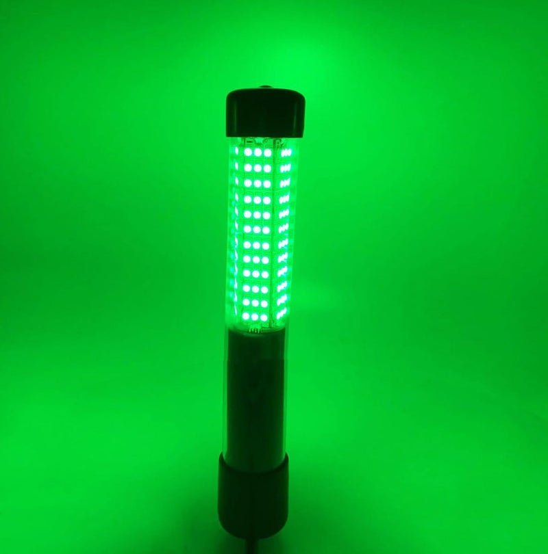 BLUERICE Submersible Fish Finder, Underwater Lure Bait Light, Fish Attracting Lamp, Night Fishing Light, Boat Fishing Light, Pool Light 12V 10.8W 180 LEDs 1080 Luminous IP68 with 5M Cord - Image 1
